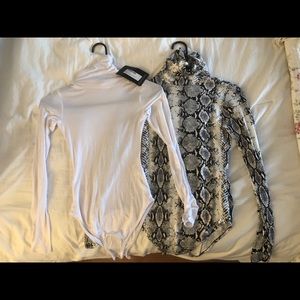 Pretty Little Things Turtle Neck BodySuit -2 pack